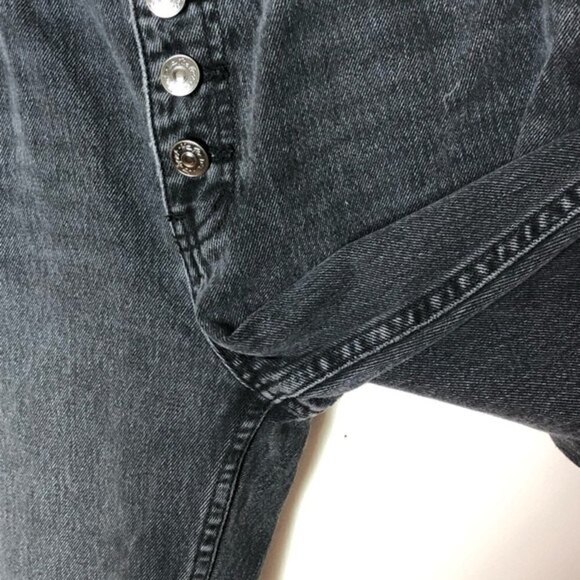 Free People We The Free Skinny Jeans Women’s Size 27 Black Rigid High Rise Distr - Picture 8 of 13